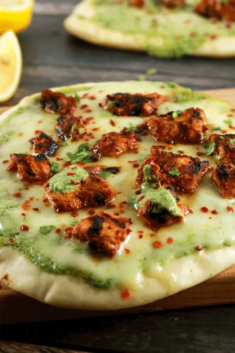 Stovetop Tandoori Tikka Naan Pizza Scrambled Chefs